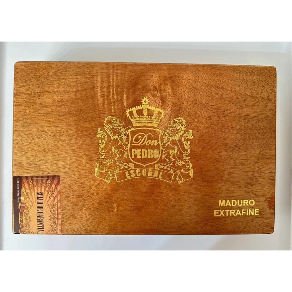 Don Pedro Escobal Empty Cigar Box Maduro‎ Extrafine 24 Piramides Superior